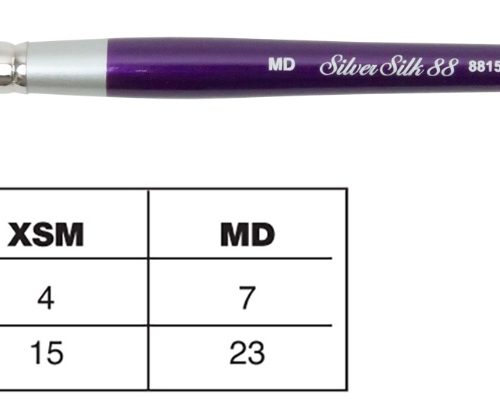 Silver Brush Silver Silk 88 Short Handle Series Triangle Brush Size MD (8815S-MD)