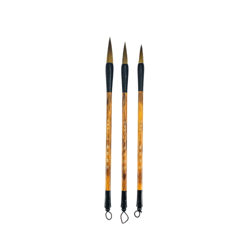 Chinese Mop Brush Large (Brown Handle Black Ferrule) for Calligraphy & Watercolors