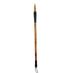 Chinese Mop Brush Medium (Brown Handle Black Ferrule) for Calligraphy & Watercolors
