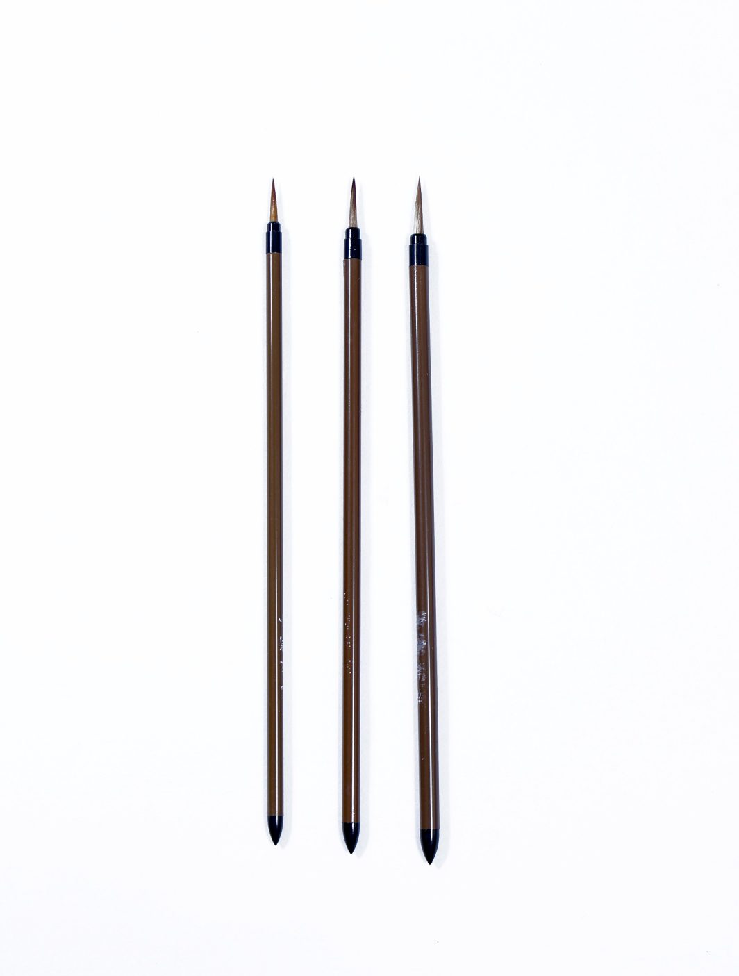 Chinese Brush Set (Pointed Brown Small Handle) for Calligraphy & Watercolors - Image 6