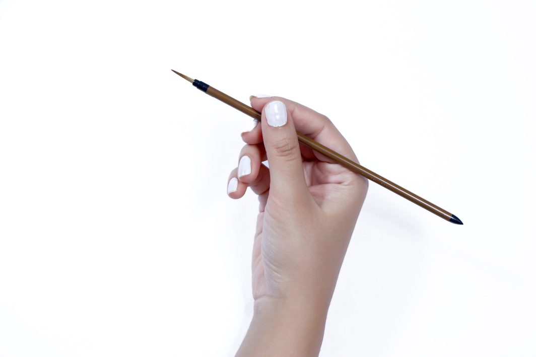 Chinese Brush Small (Pointed Brown Small Handle) for Calligraphy & Watercolors - Image 3