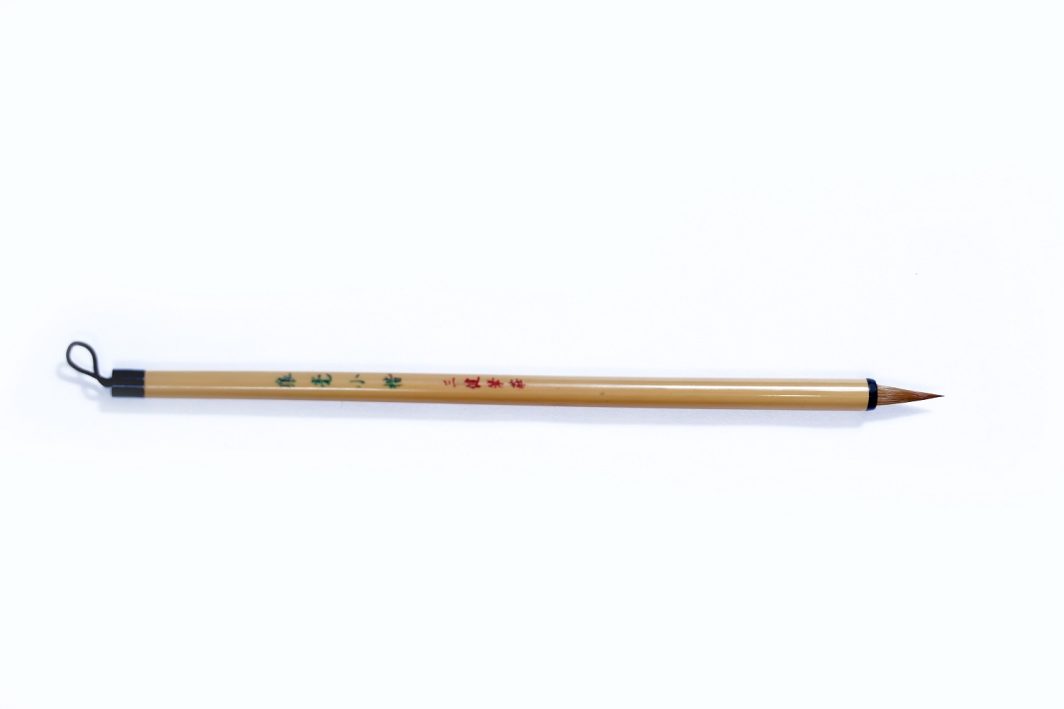 Chinese Mop Brush (Bamboo Long Handle Brown Hair) for Calligraphy & Watercolors - Image 4