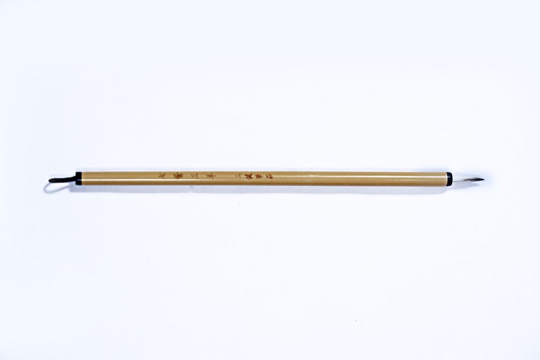 Chinese Mop Brush (Light Brown long Handle Goat Hair) for Calligraphy & Watercolors - Image 3