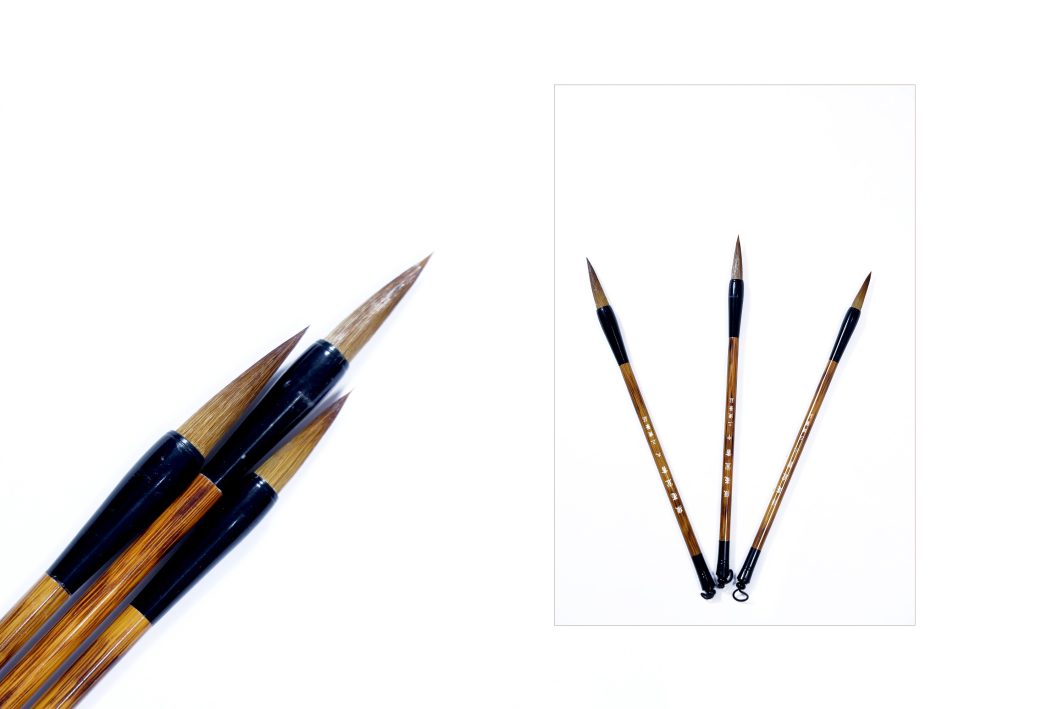 Chinese Mop Brush set (Brown Handle, Black Ferrule & Brown Hair) for Calligraphy & Watercolors - Image 5