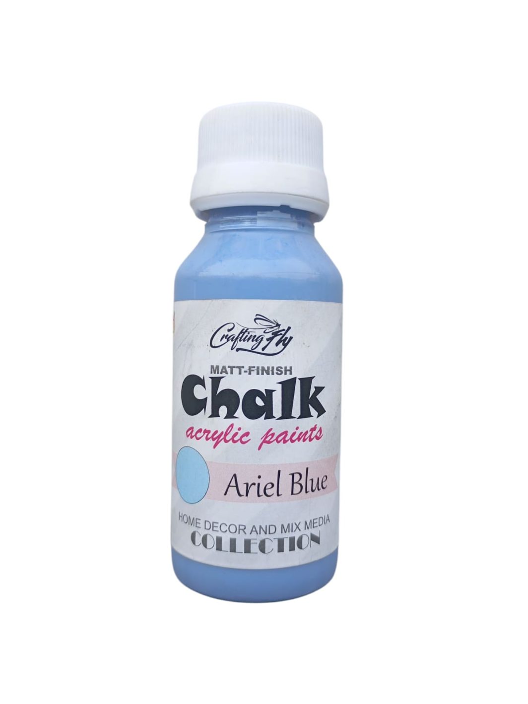 Crafting Fly Matt-Finish Chalk Acrylic Paints Ariel blue Colours