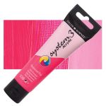 Daler Rowney System 3 Acrylic colour Fluorescent Pink 59ml tube