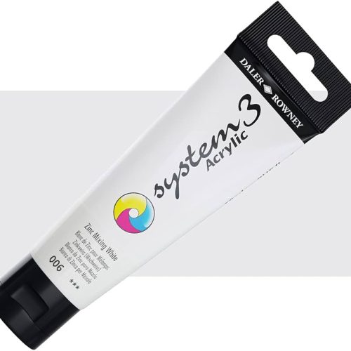Daler Rowney System 3 Acrylic colour Zinc Mixing White 59ml tube