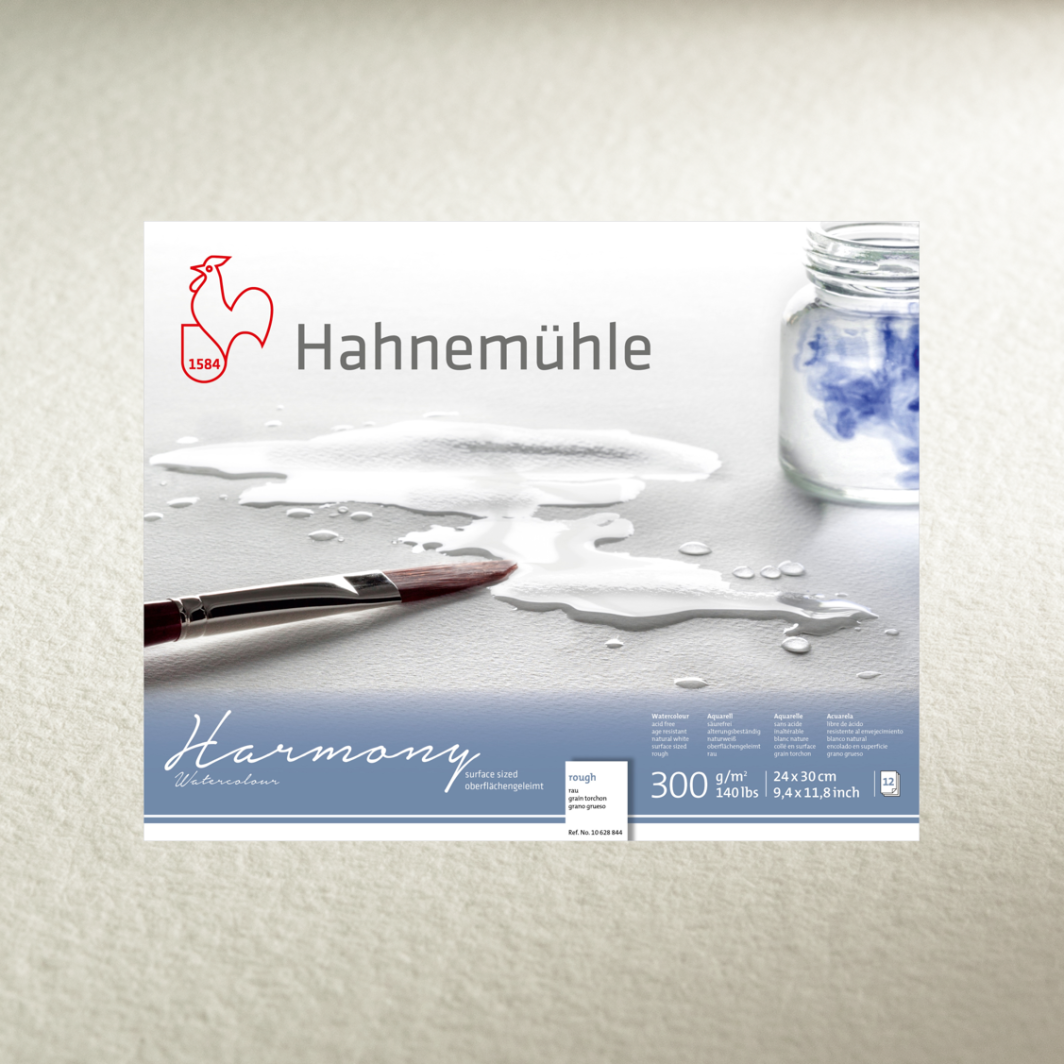 Hahnemuhle Harmony Watercolour, Rough, 300GSM (50X 65cm)