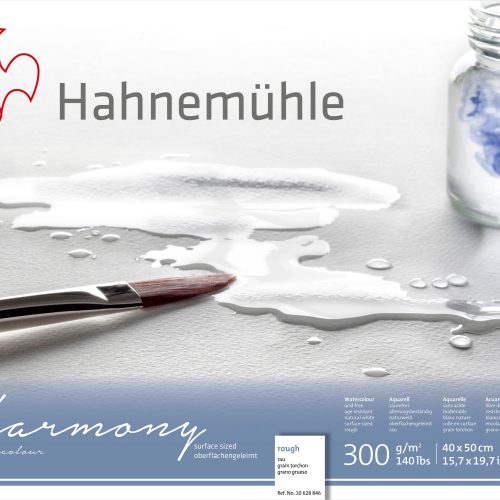 Hahnemühle Harmony Watercolour Paper Block, Cellulose, Rough, 300gsm, 40X 50 cm
