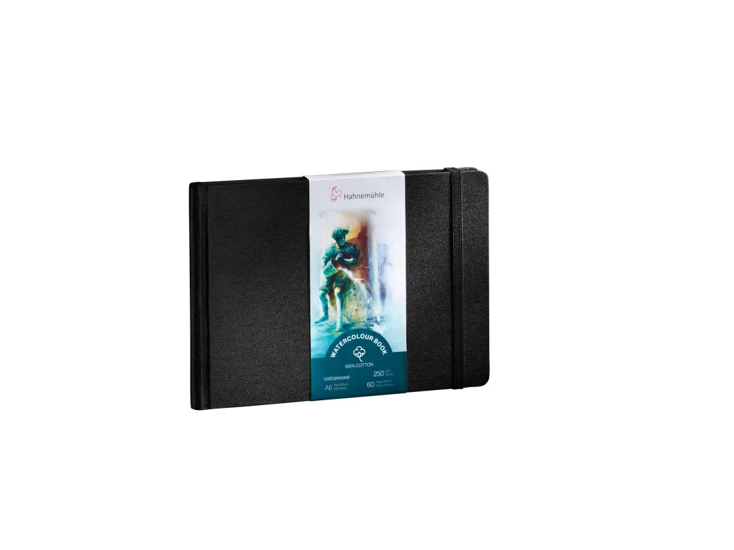 Hahnemühle Watercolour Book 100% Cotton Rag, 250gsm, Cold Pressed, A6 (14.8X 10.5 cm) Landscape