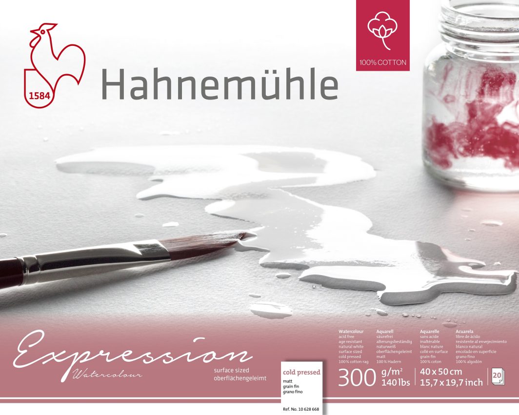 Hahnemühle Expression Watercolour Block, 300gsm, Cold Pressed, 40 x 50 cm