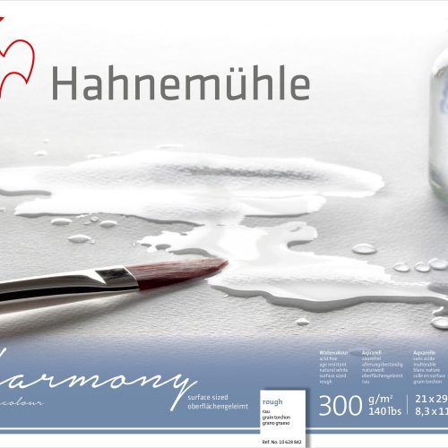 Hahnemühle Harmony Watercolour Paper Block Cellulose, Rough, 300gsm, A4