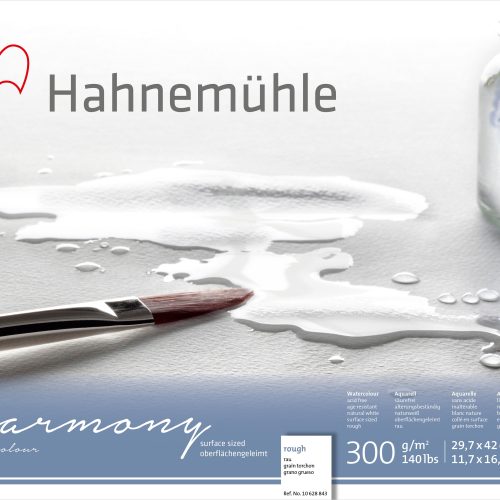 Hahnemühle Harmony Watercolour Paper Block, Cellulose, Rough, 300gsm, A3