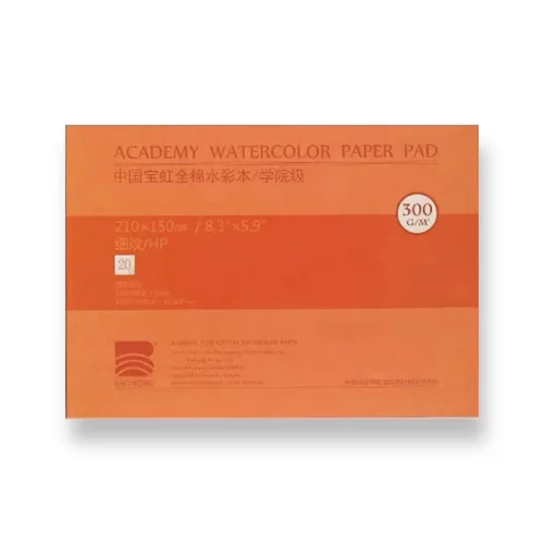 Baohong Academy Watercolor Paper Pad, Rough, 300gsm, 210X150 mm
