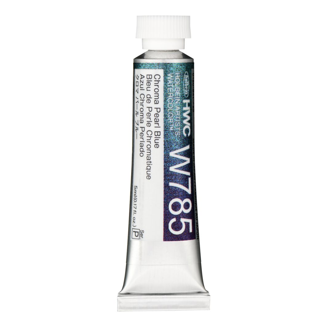Holbein Watercolor Chroma Pearl Blue P, 5ml Tube, W785