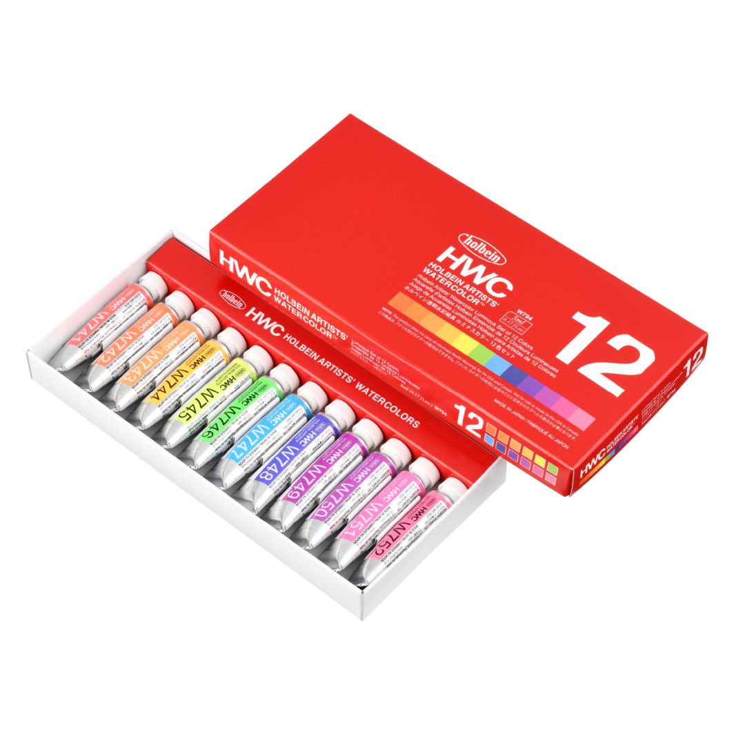 Holbein Artist Watercolour Luminous Set of 12 x 5ml (W794)
