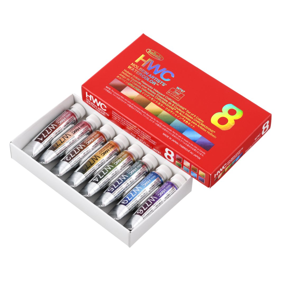 Holbein Artist Watercolour Chromashine Set of 8 x 5ml (W797)