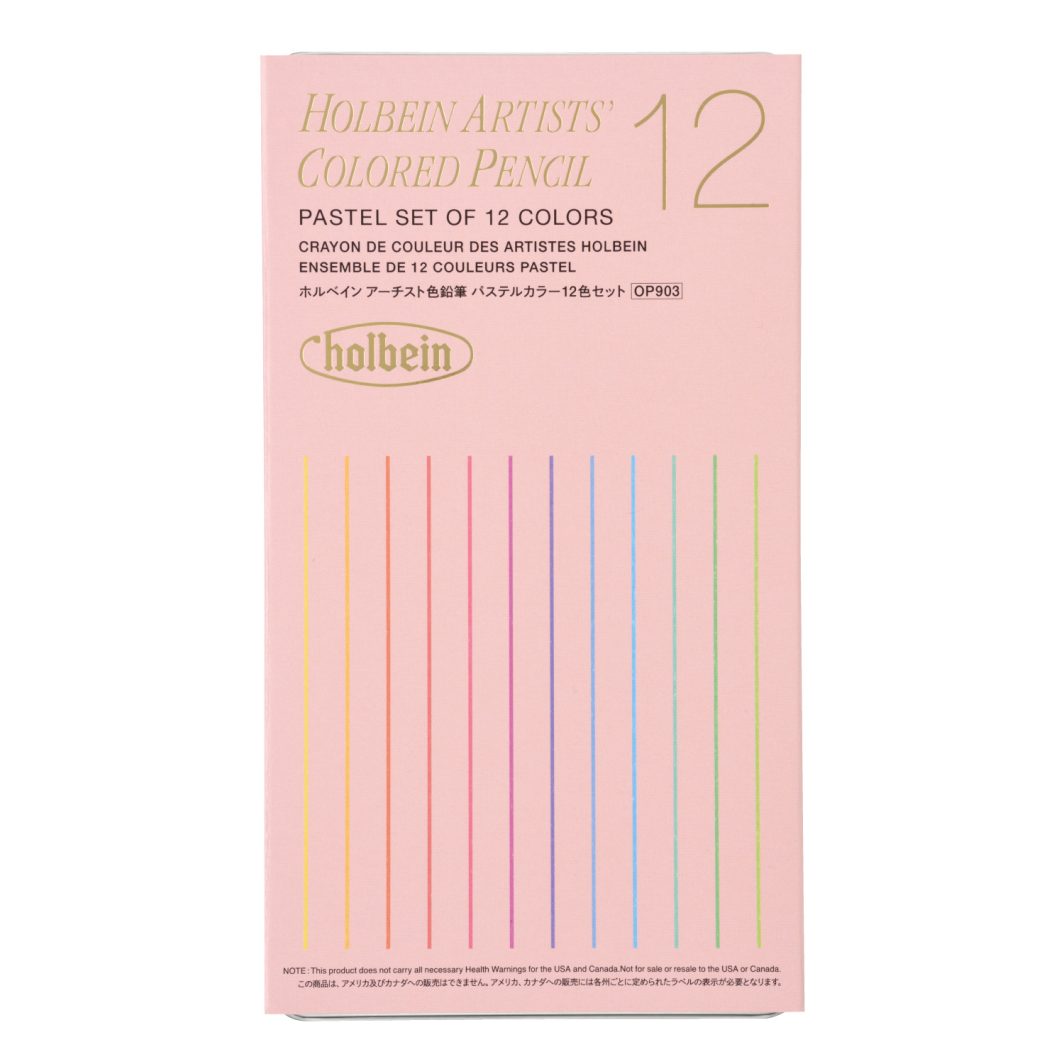 Holbein Artist's Colored Pencil Pastel Set of 12C (OP903) - Image 5