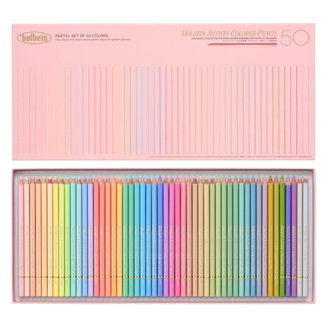 Holbein Artists' Colored Pencil Pastel Set of 50C (OP936)