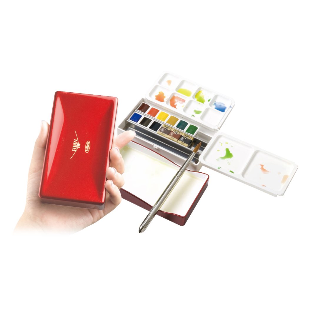 Holbein Artist Half Pan Watercolour Set of 12 (PN691)