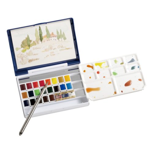 Holbein Watercolor Half Pan Set of 24 Colors, PN697