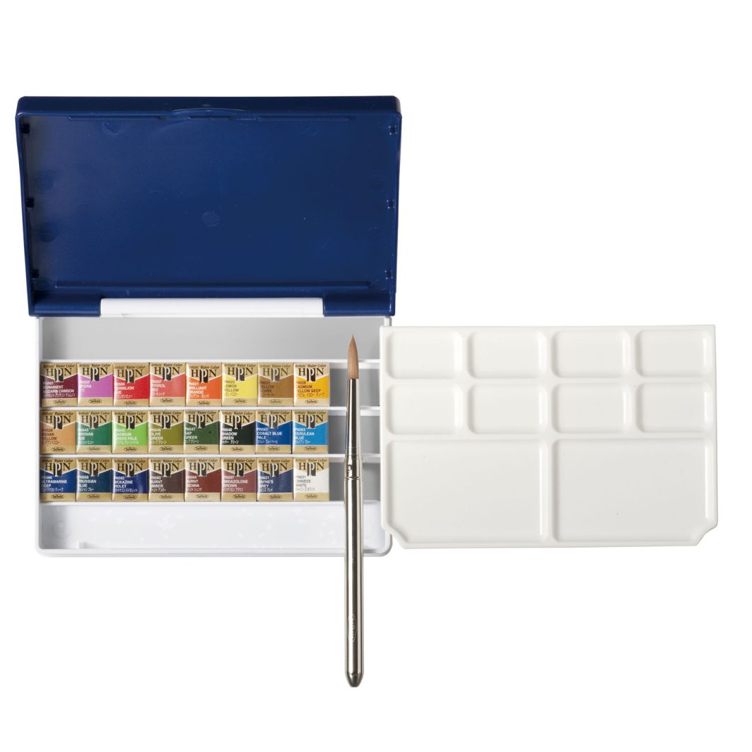 Holbein Artist Half Pan Watercolour Set of 24 (PN697)