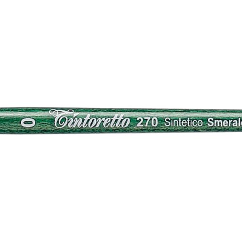 Tintoretto Smeraldo Synthetic Round Brush Series 270, Size- 0