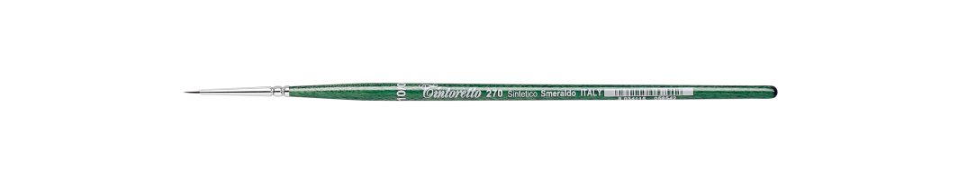 Tintoretto Smeraldo Synthetic Round Brush Series 270, Size-10/0