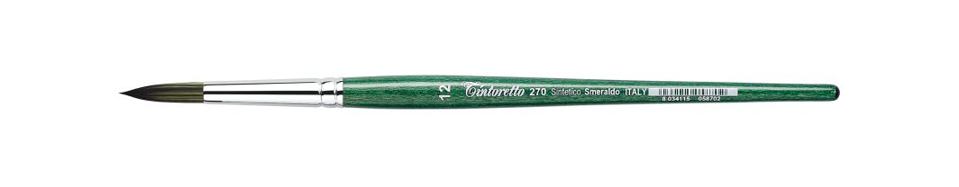 Tintoretto Smeraldo Synthetic Round Brush Series 270, Size- 12
