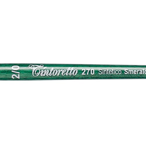 Tintoretto Smeraldo Synthetic Round Brush Series 270, Size-2/0