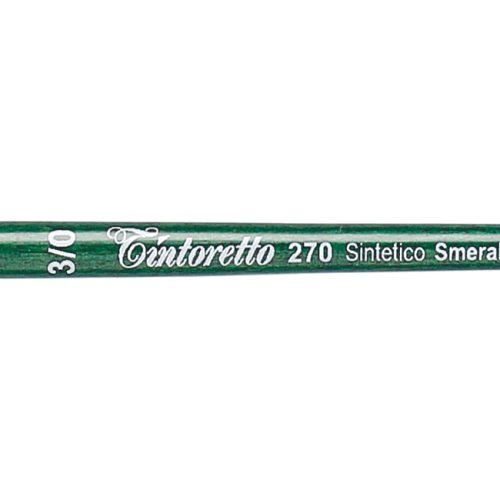 Tintoretto Smeraldo Synthetic Round Brush Series 270, Size- 3/0