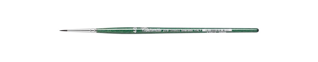 Tintoretto Smeraldo Synthetic Round Brush Series 270, Size- 4/0