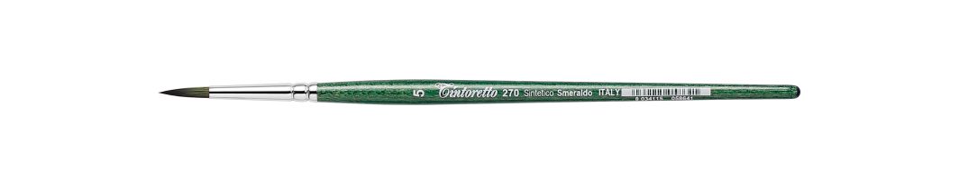 Tintoretto Smeraldo Synthetic Round Brush Series 270, Size- 5