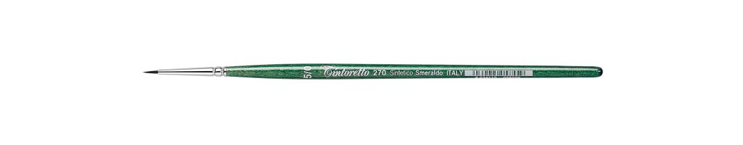 Tintoretto Smeraldo Synthetic Round Brush Series 270, Size-5/0
