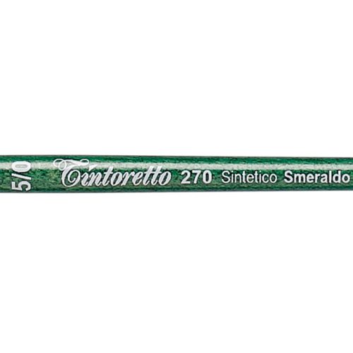 Tintoretto Smeraldo Synthetic Round Brush Series 270, Size-5/0