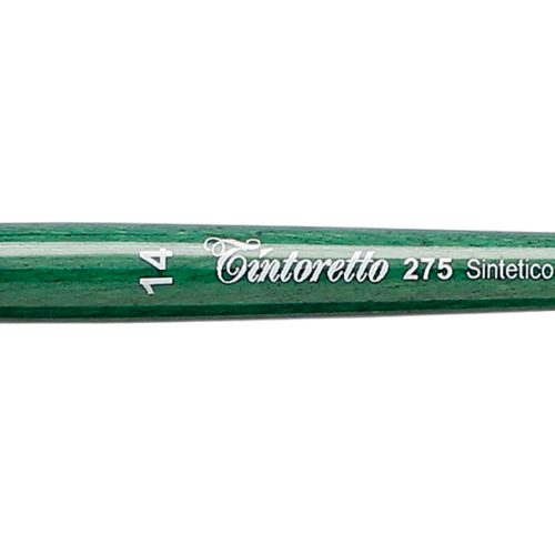 Tintoretto Flat Brush Smeraldo Synthetic, Size- 14