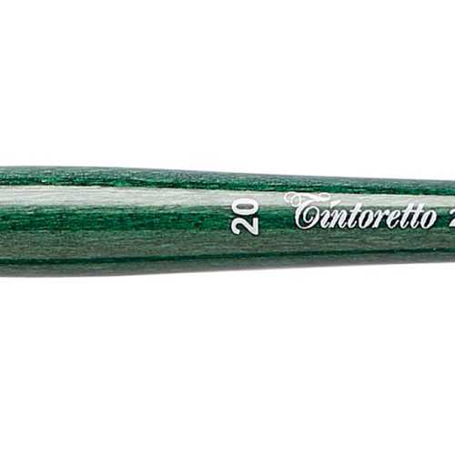 Tintoretto Flat Brush Smeraldo Synthetic, Size- 20