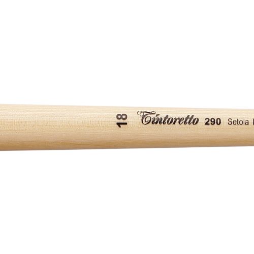 Tintoretto Setola Extra Bristle Flat Brush Series 290, Size-18