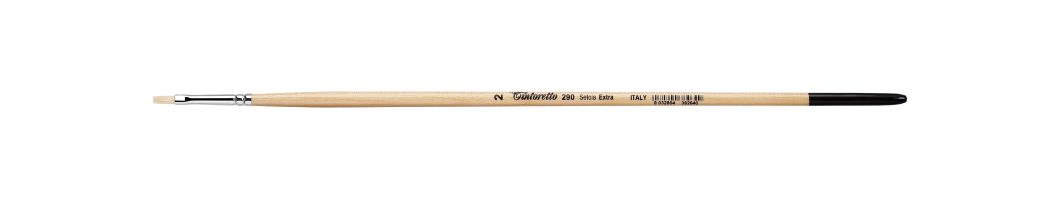 Tintoretto Setola Extra Bristle Flat Brush Series 290, Size-2
