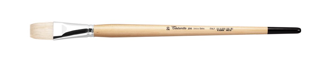 Tintoretto Setola Extra Bristle Flat Brush Series 290, Size-20