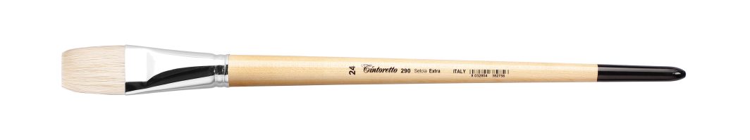 Tintoretto Setola Extra Bristle Flat Brush Series 290, Size-24