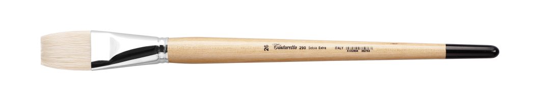 Tintoretto Setola Extra Bristle Flat Brush Series 290, Size-26
