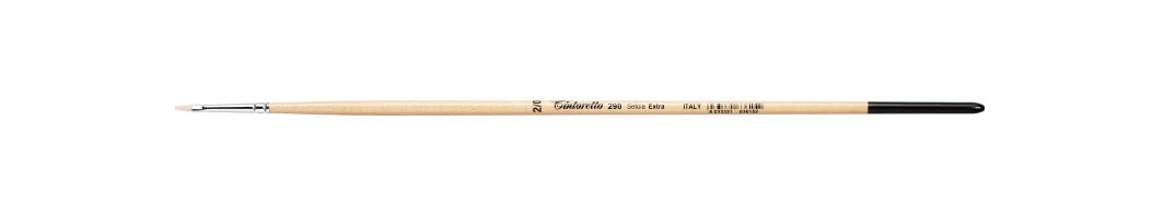 Tintoretto Setola Extra Bristle Flat Brush Series 290, Size- 2/0