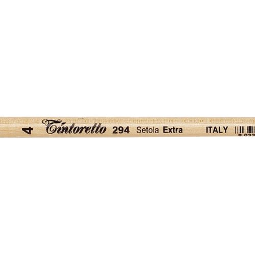 Tintoretto Setola Extra Bristles Filbert Brush Series 294, Size- 4
