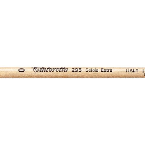 Tintoretto Setola Extra Bristles Long Filbert Brush Series 295, Size- 0