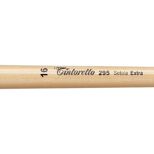 Tintoretto Setola Extra Bristles Long Filbert Brush Series 295, Size- 16