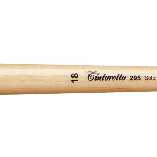 Tintoretto Setola Extra Bristles Long Filbert Brush Series 295, Size-18