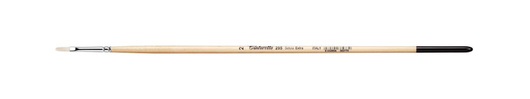 Tintoretto Setola Extra Bristles Long Filbert Brush Series 295,Size- 2