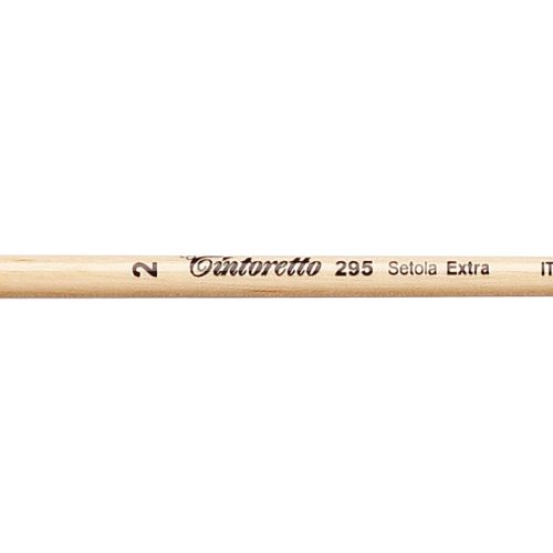 Tintoretto Setola Extra Bristles Long Filbert Brush Series 295,Size- 2