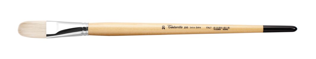Tintoretto Setola Extra Bristles Long Filbert Brush Series 295, Size-20